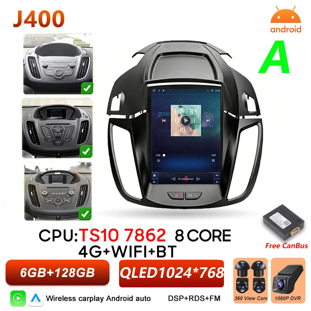 9.7 in. Android CarPlay Head Unit for 2013-2019 Ford Escape