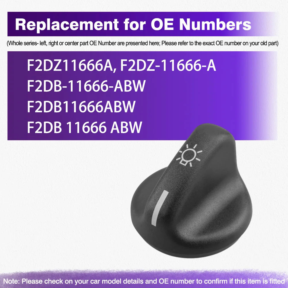 Headlight Switch Knob for Ford Ranger / Explorer / Mercury Mountaineer