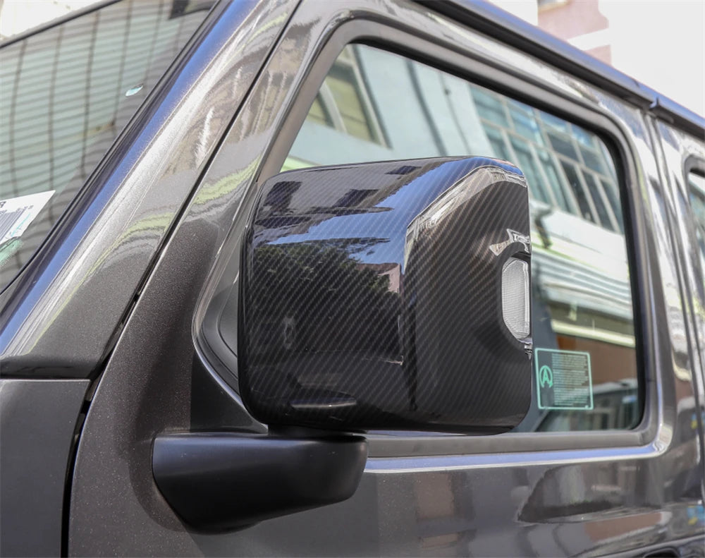 Mirror Covers for 2018-2024 Jeep Wrangler JL, Turn Signal Mirrors