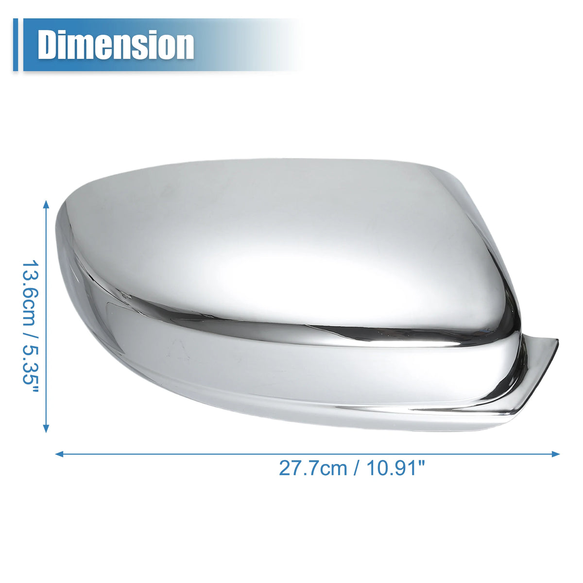 Chrome Mirror Covers for 2011-2022 Chrysler 300 / Dodge Charger, Pair