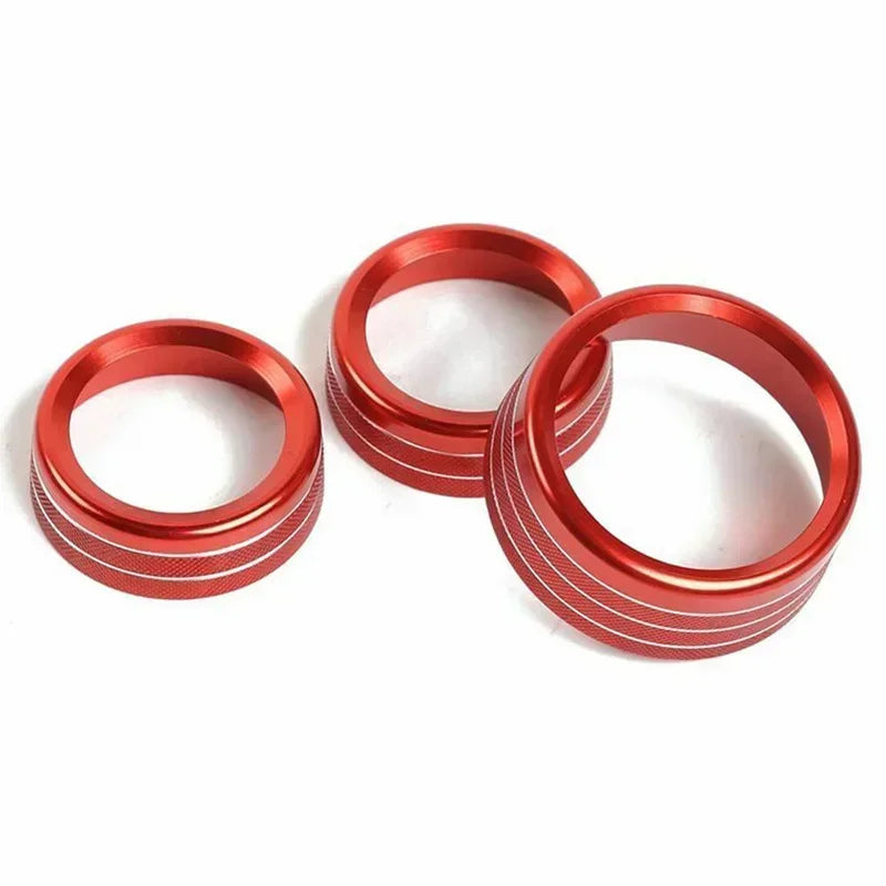 A/C and Volume Knob Cover Set for 2015-2020 Dodge Challenger / Charger