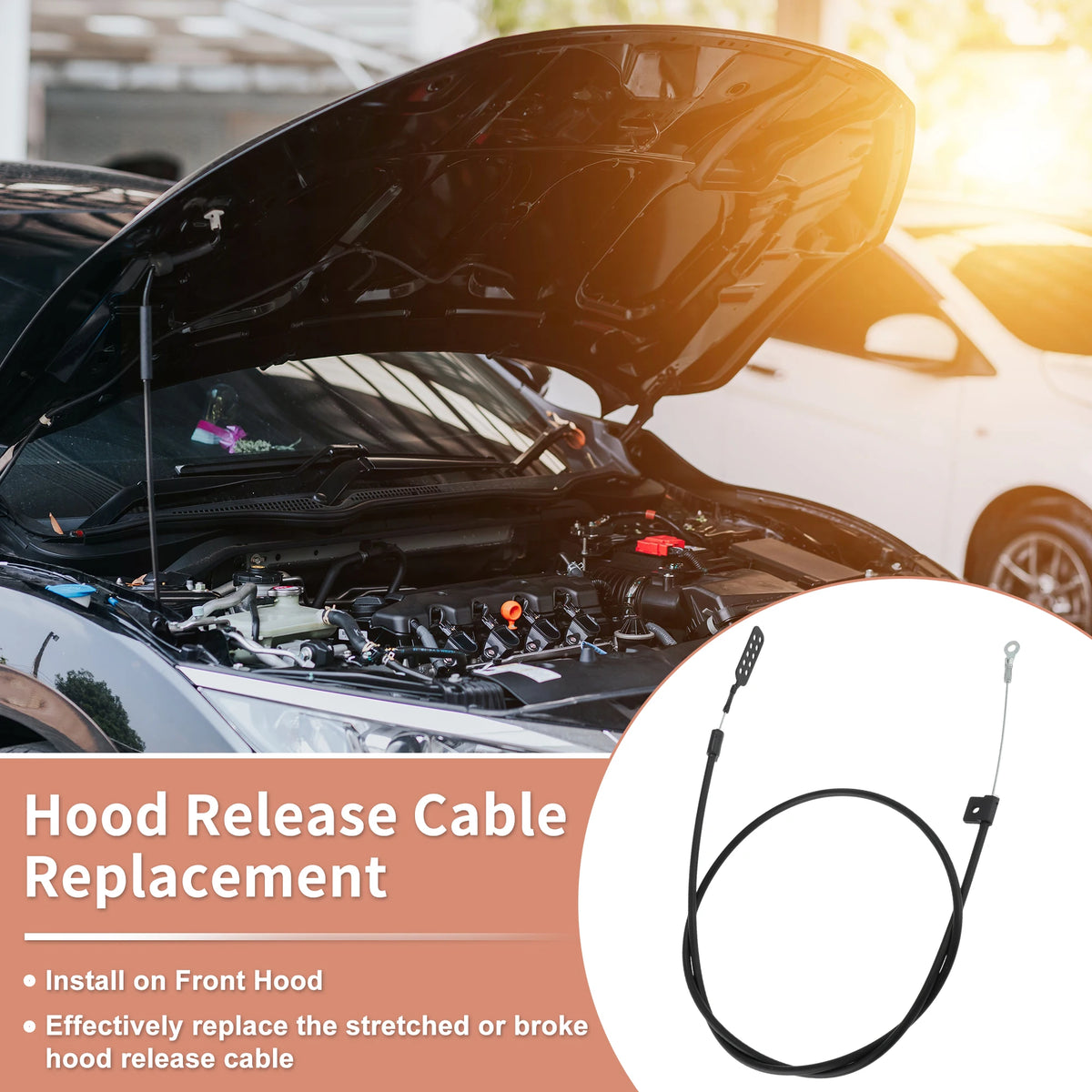 Hood Release Cable for 1978-1982 Chevy Corvette C3