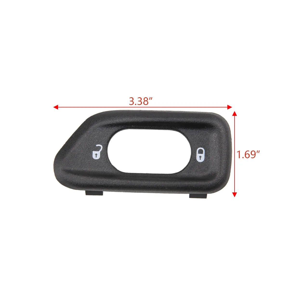 Front Door Lock Switch Bezel for 2011-2018 Jeep Wrangler JK