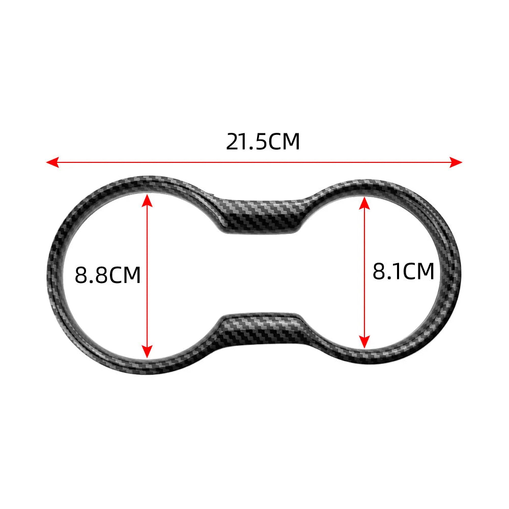 Carbon-Look Front Cup Holder Trim for 2015-2022 Ford Mustang