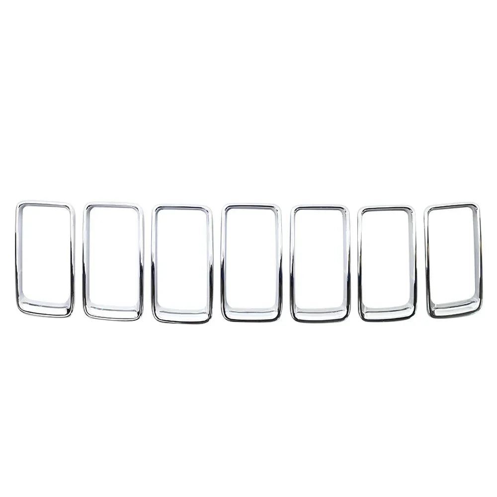 Front Grille Trim Rings for 2014-2016 Jeep Grand Cherokee, 7 Pieces