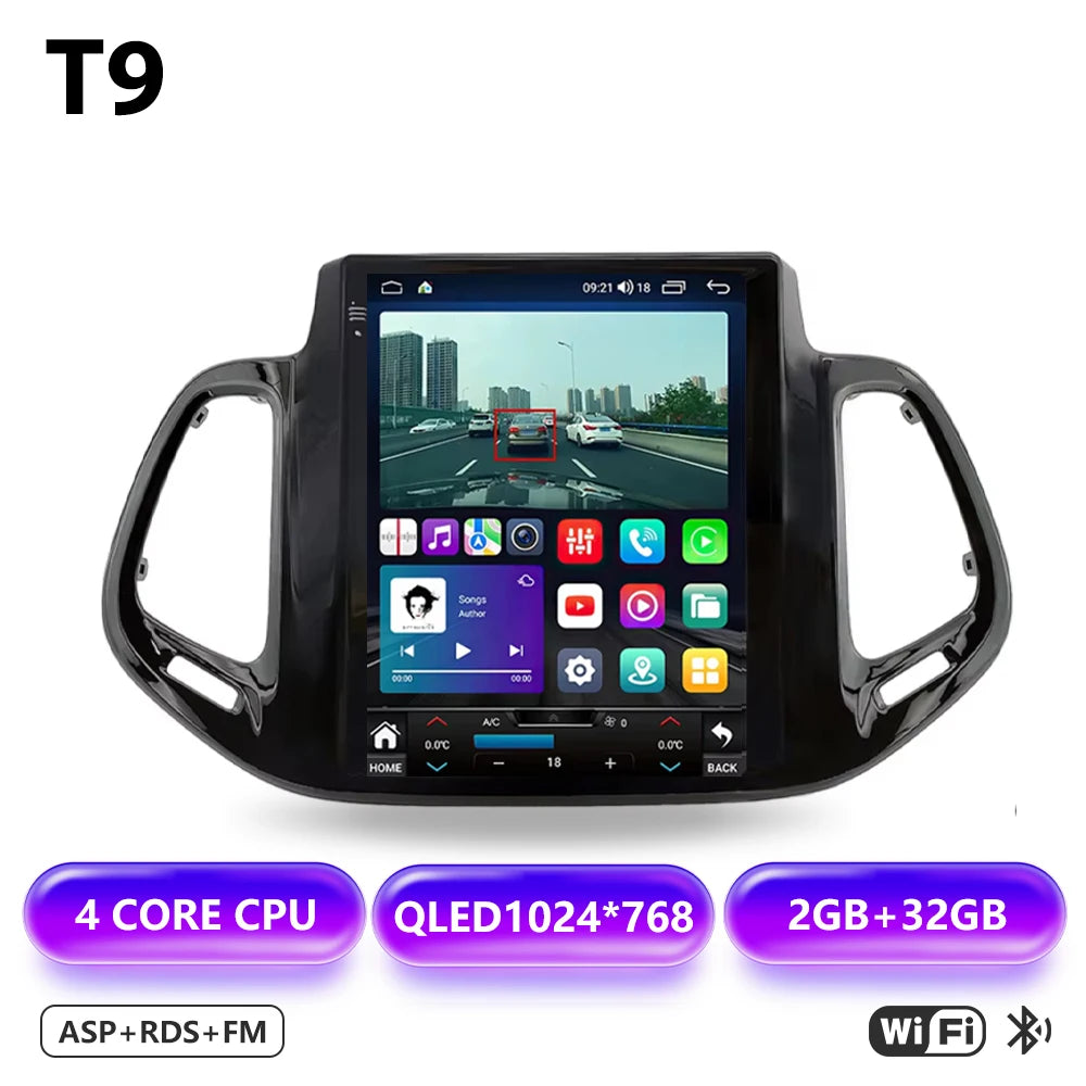 9.7-Inch Android Head Unit for 2017-2019 Jeep Compass