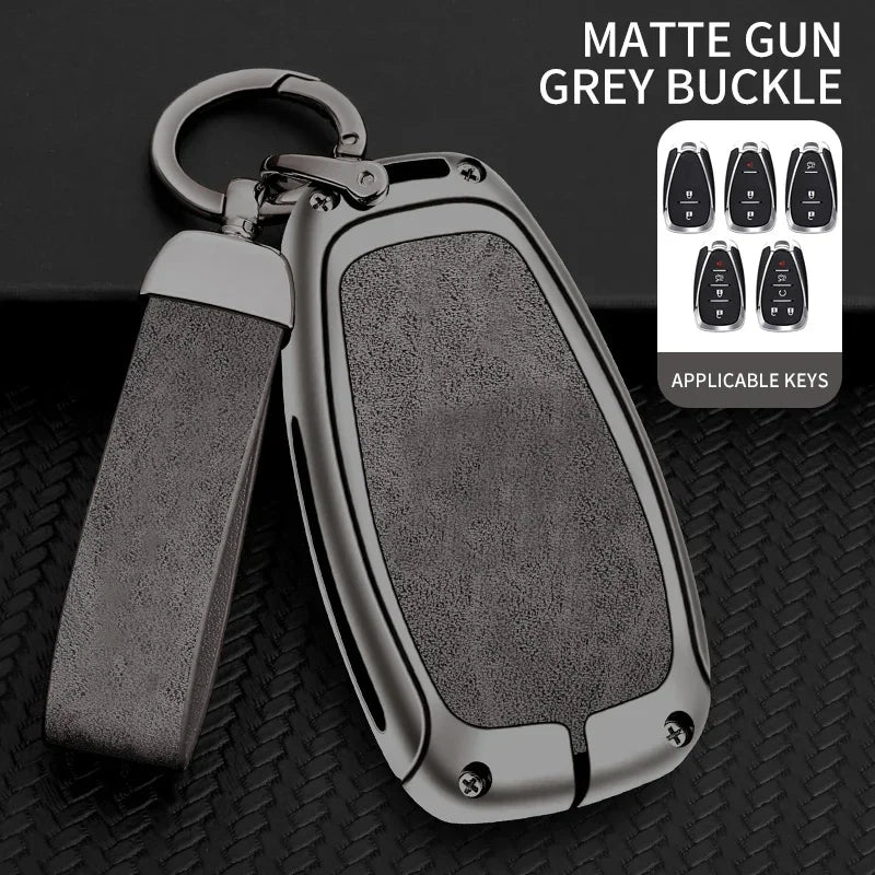 Zinc Alloy Key Fob Cover for Chevy Cruze, Camaro, Malibu, Equinox, Traverse