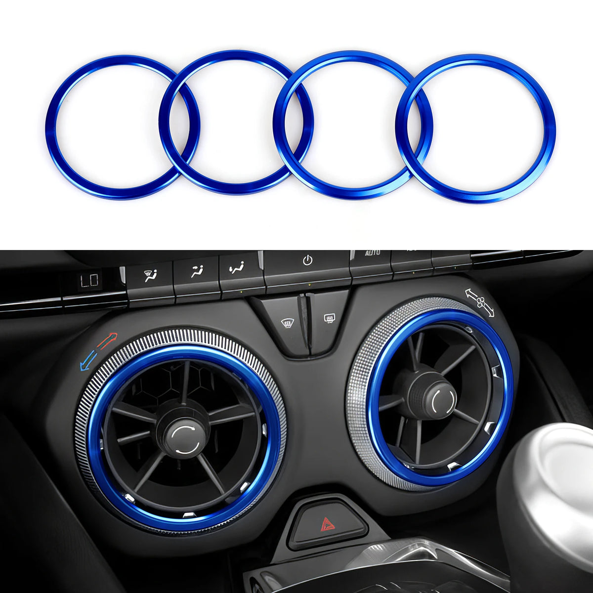 Carbon-Look Steering Wheel Button Panel Cover for 2016-2024 Chevy Camaro