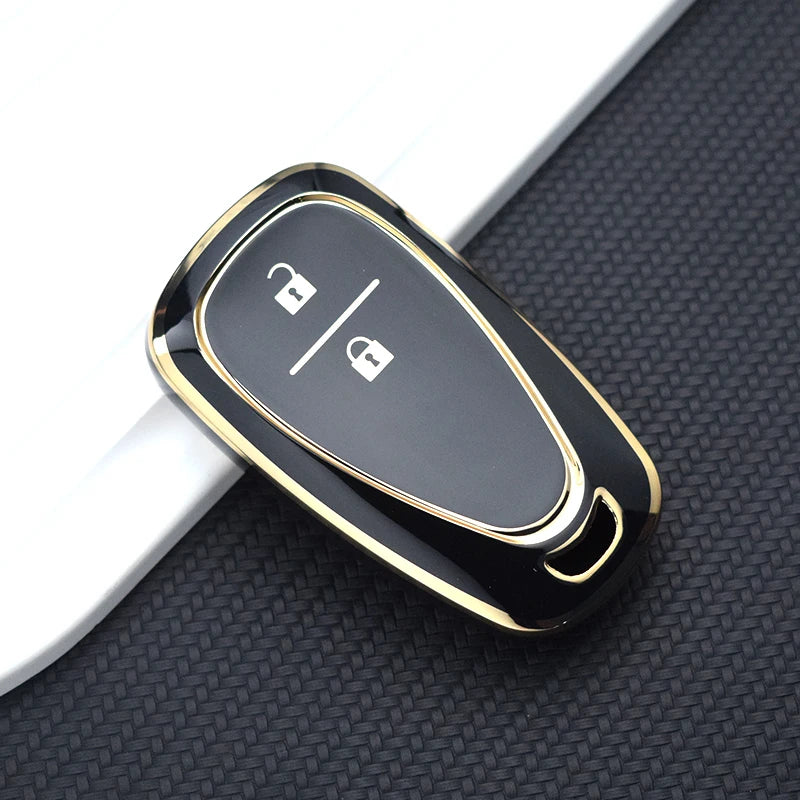 TPU Key Fob Cover for Chevy Malibu, Camaro, Cruze, Equinox, Bolt, Trax