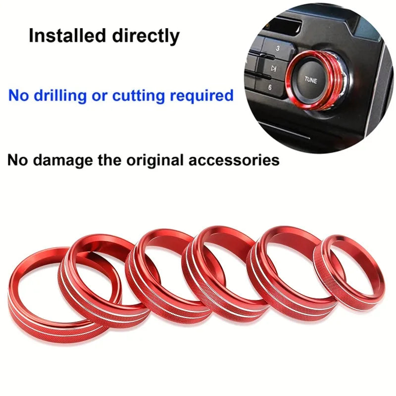 A/C, 4WD, Trailer & Volume Knob Trim for 2016-2019 Ford F-150 XLT