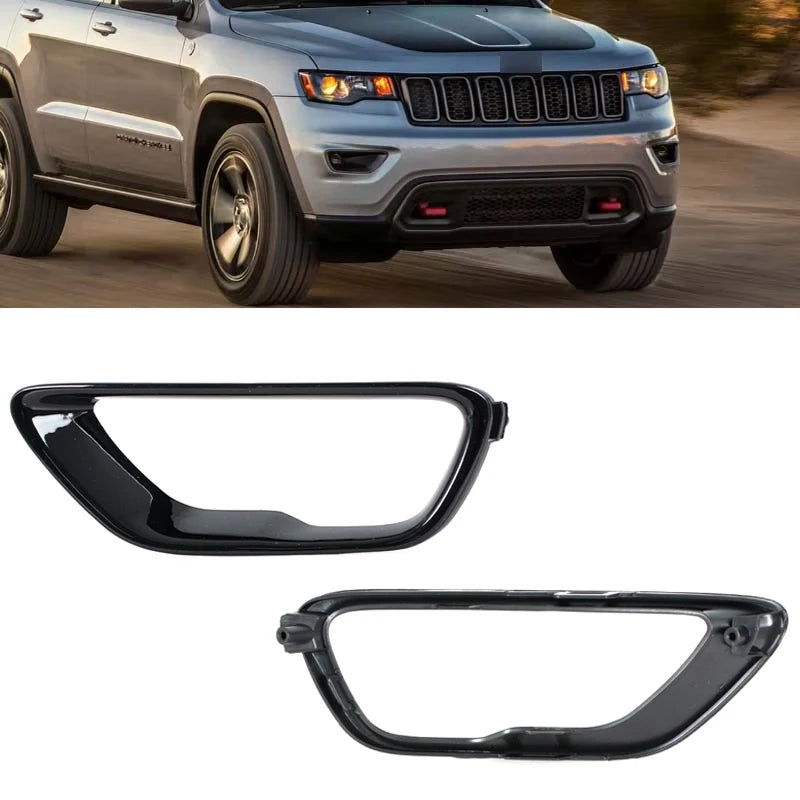 Front Fog Light Bezel Trim for 2017-2021 Jeep Grand Cherokee