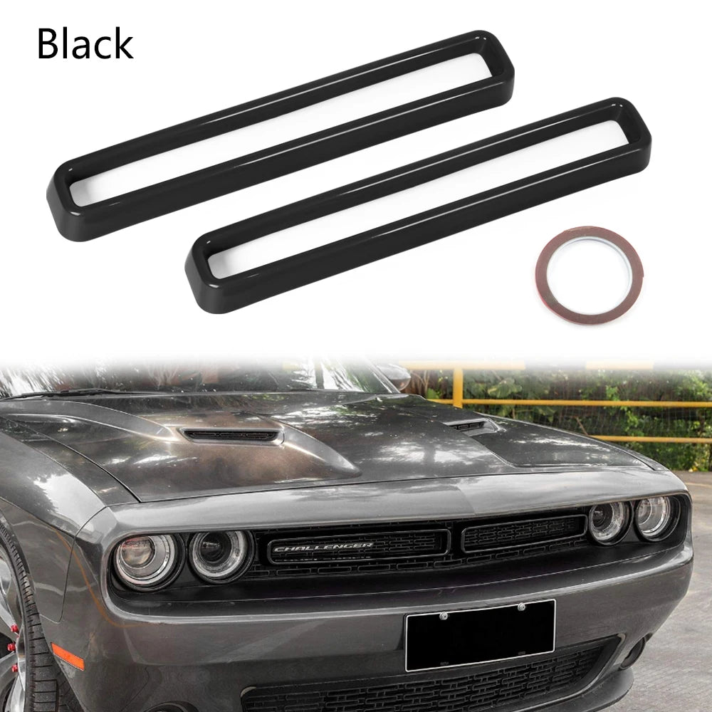 Front Grille Insert Trim for 2015-2022 Dodge Challenger, 2 Pieces