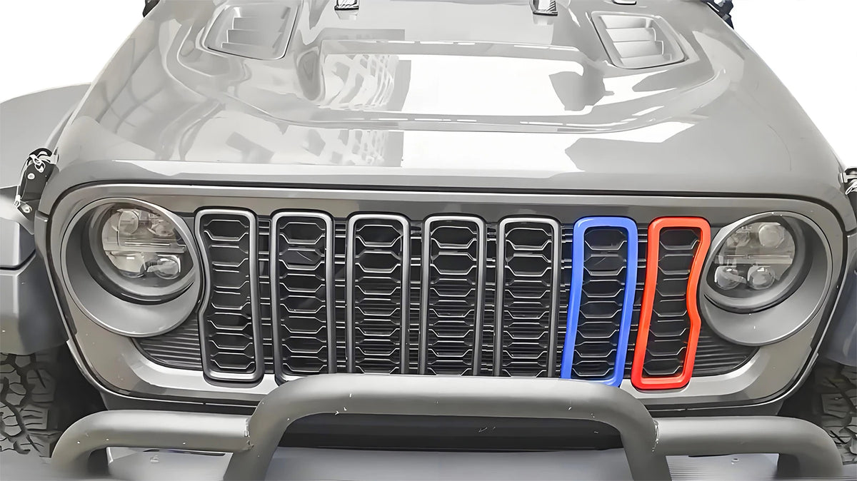 Grille Insert Trim Rings for 2024-2025 Jeep Wrangler JL / Gladiator JT