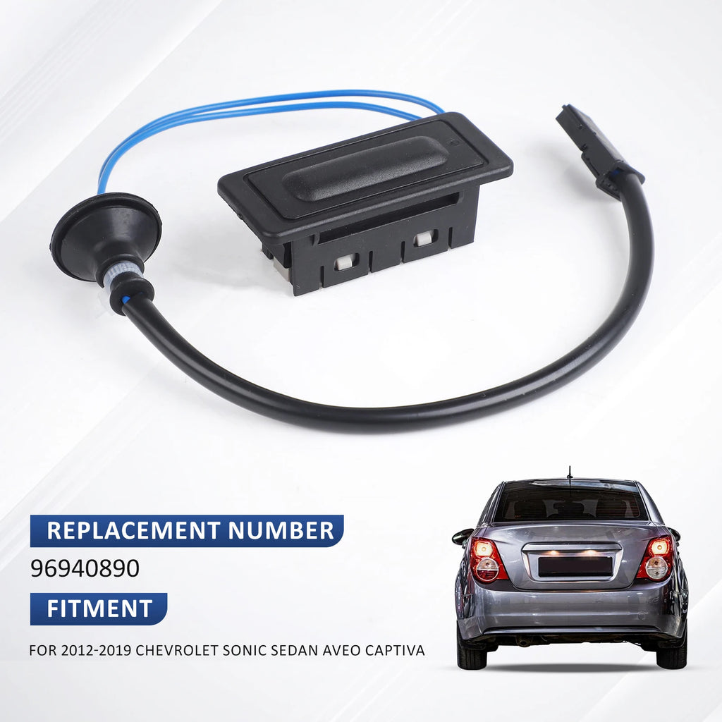 Trunk Release Switch for 2012-2019 Chevy Sonic Sedan, 96940890