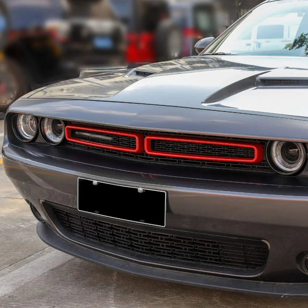 Front Grille Insert Trim for 2015-2022 Dodge Challenger, 2 Pieces