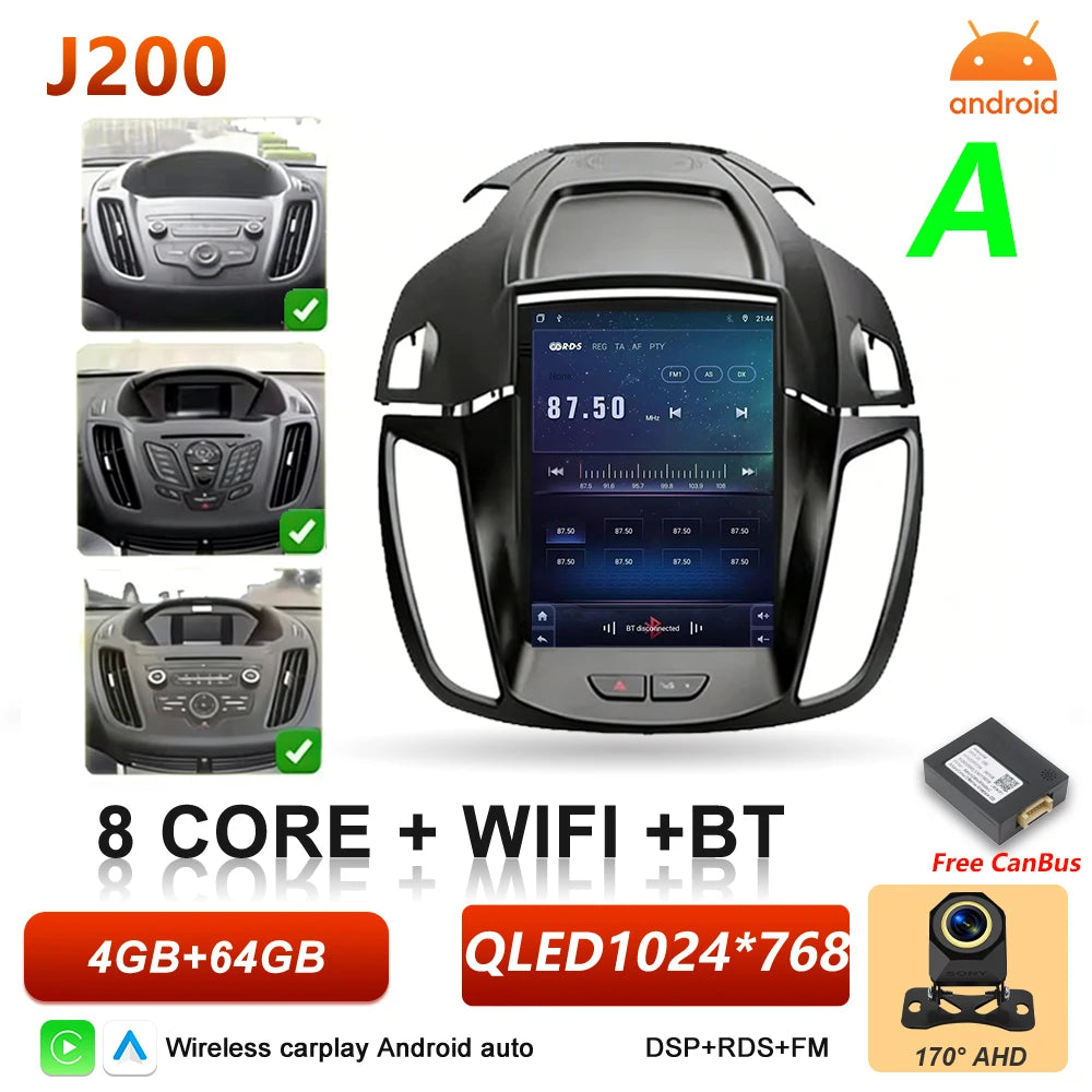 9.7 in. Android CarPlay Head Unit for 2013-2019 Ford Escape