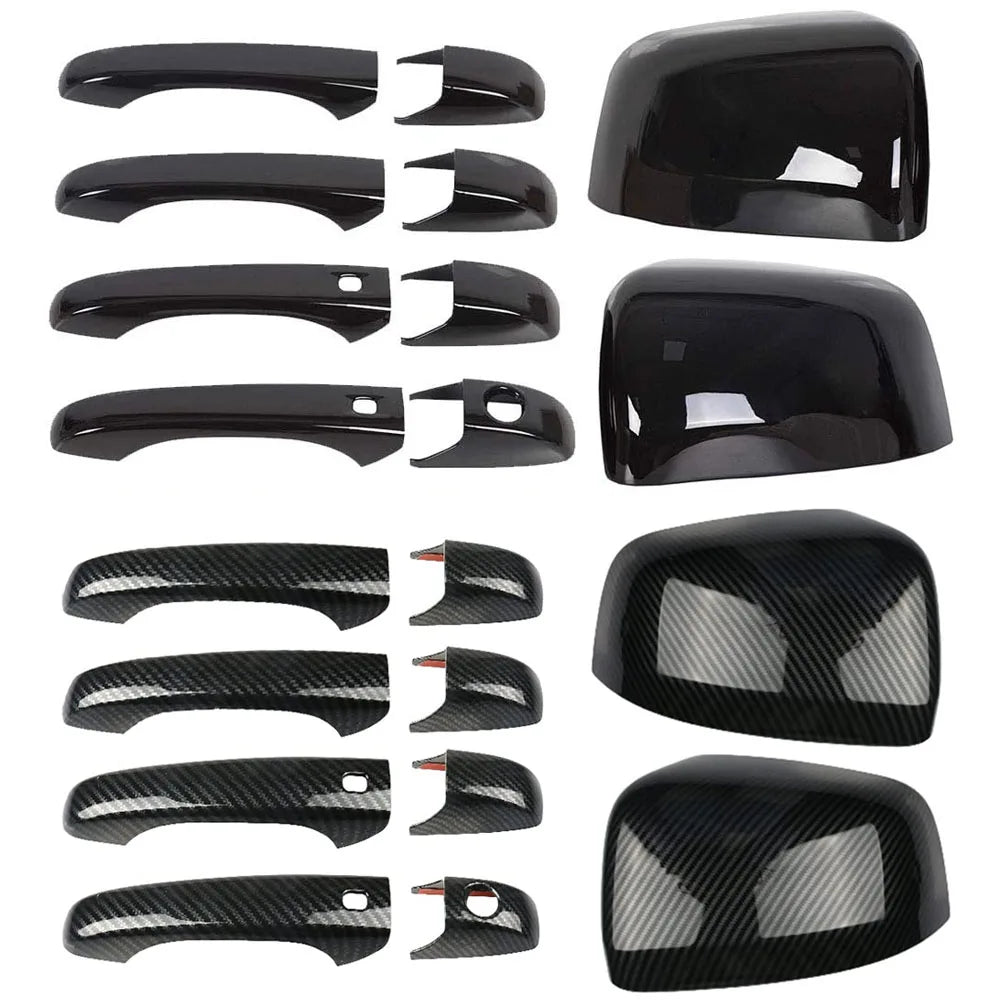 Mirror and Door Handle Covers for 2011-2021 Jeep Grand Cherokee / Durango