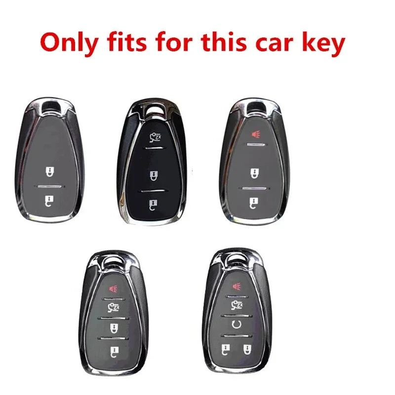 Zinc Alloy Key Fob Cover for Chevy Cruze, Camaro, Malibu, Equinox, Traverse