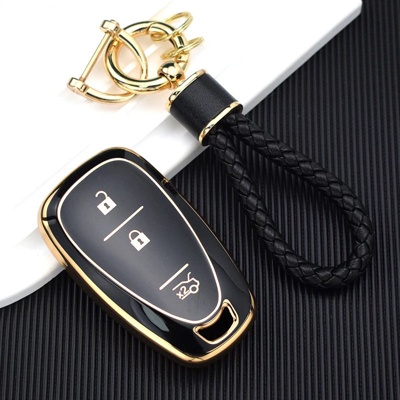 TPU Key Fob Cover for Chevy Malibu, Camaro, Cruze, Equinox, Bolt, Trax