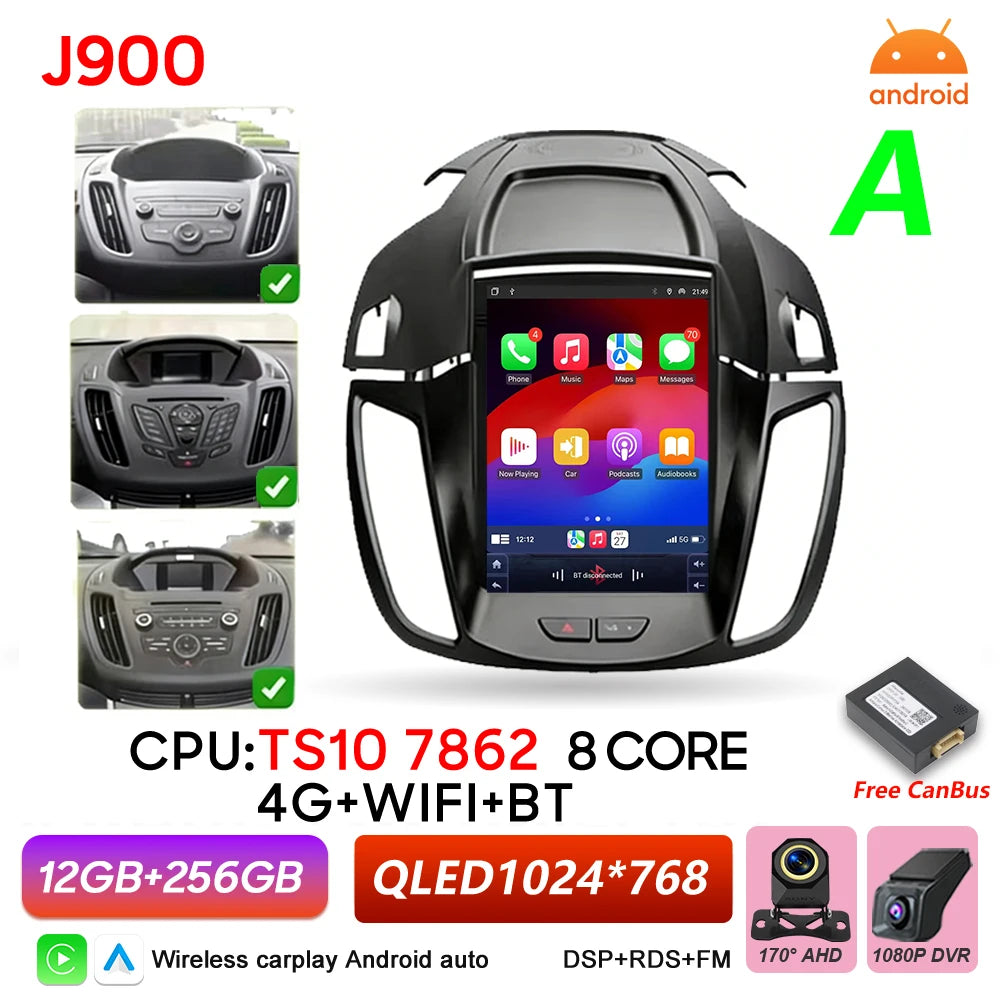 9.7 in. Android CarPlay Head Unit for 2013-2019 Ford Escape