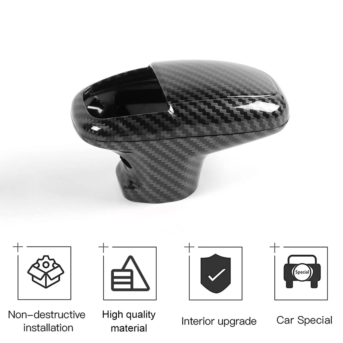 Carbon-Look Gear Shift Cover for Dodge Charger, Challenger and Durango