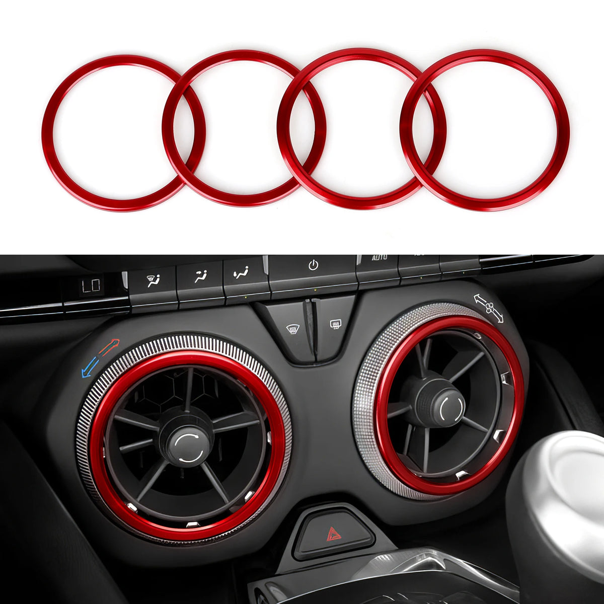 Carbon-Look Steering Wheel Button Panel Cover for 2016-2024 Chevy Camaro