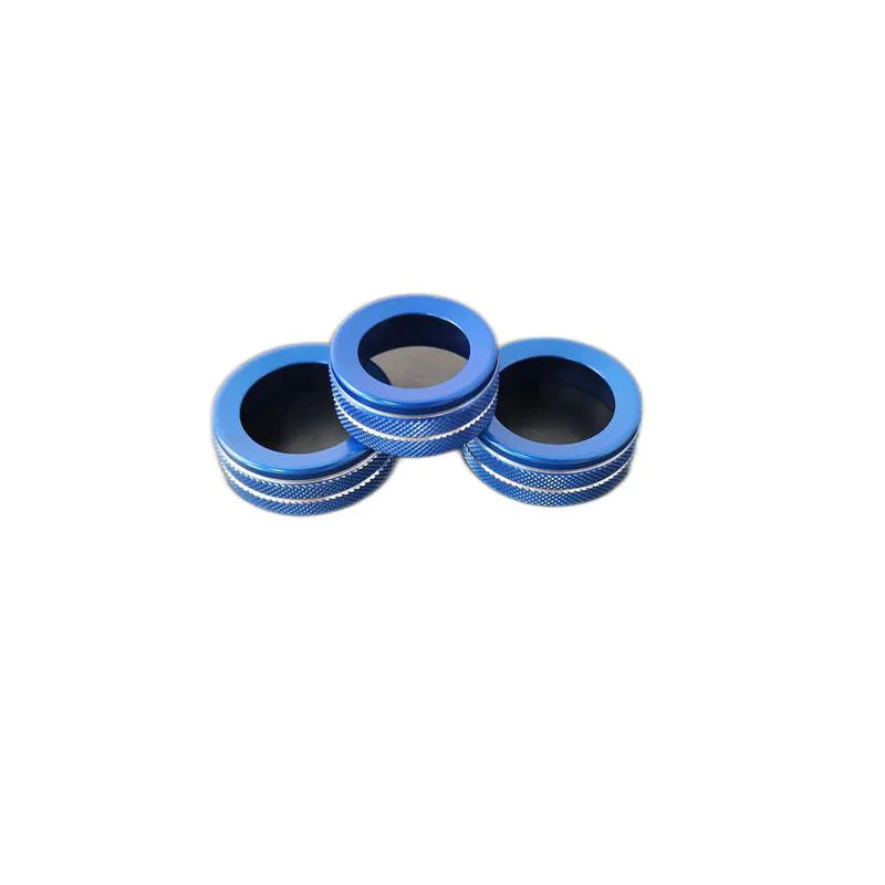 Aluminum Climate and Volume Knob Covers for 2023-2025 Ford Ranger, 3 Pcs