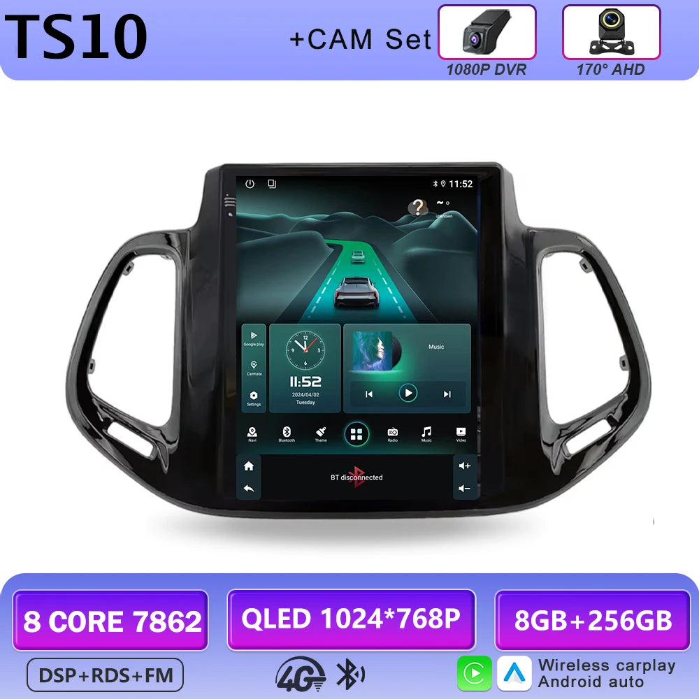 9.7-Inch Android Head Unit for 2017-2019 Jeep Compass