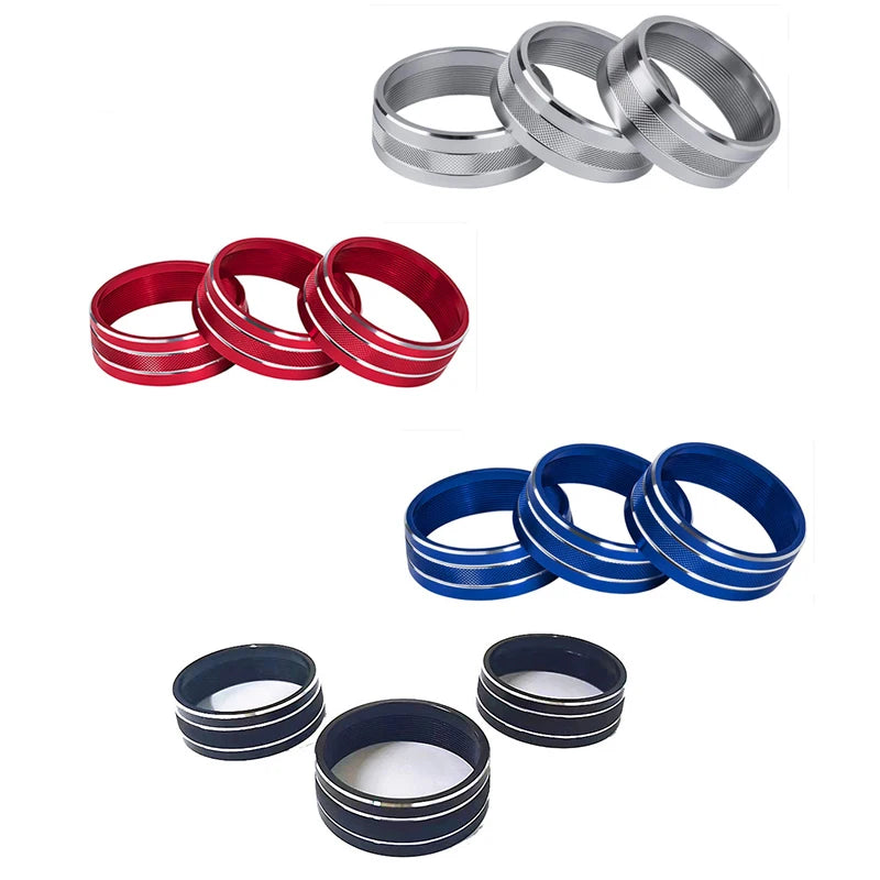A/C Knob Trim Rings for 2010-2018 Jeep Wrangler JK / Liberty / Compass / Patriot