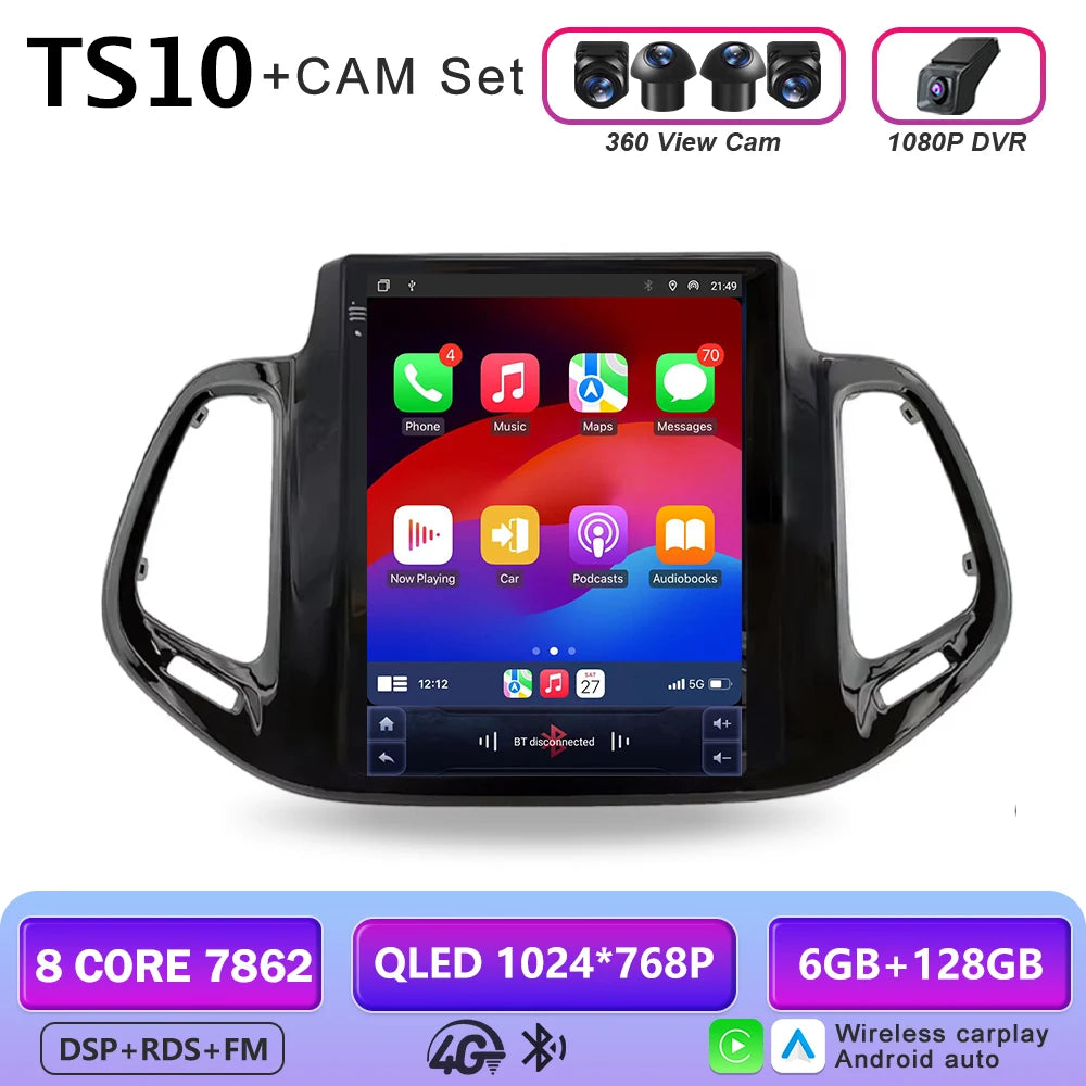 9.7-Inch Android Head Unit for 2017-2019 Jeep Compass