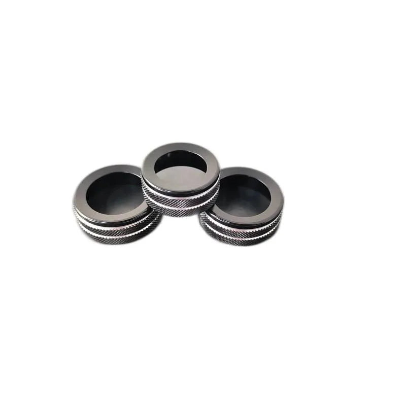 Aluminum Climate and Volume Knob Covers for 2023-2025 Ford Ranger, 3 Pcs