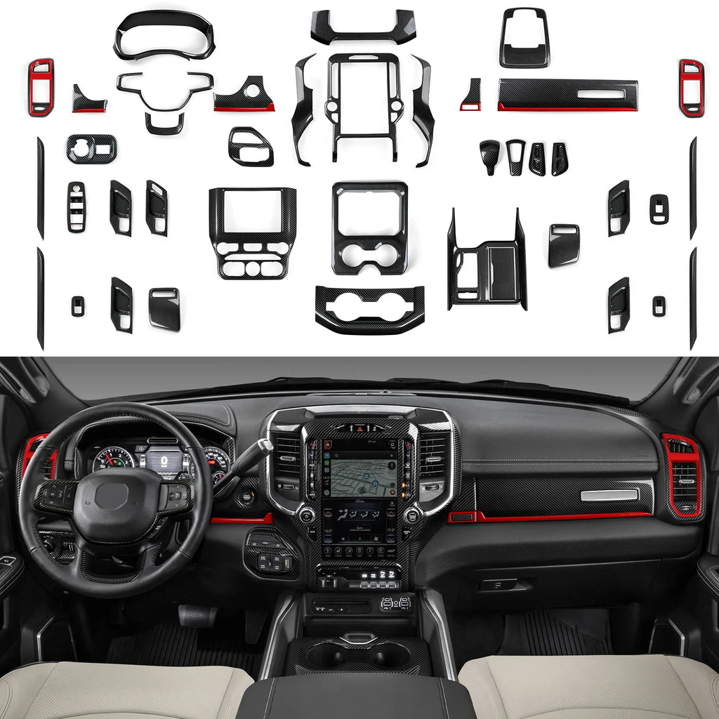 Console Gear Shift Panel Cover for 2019-2026 Ram 1500 / 2500 / 3500