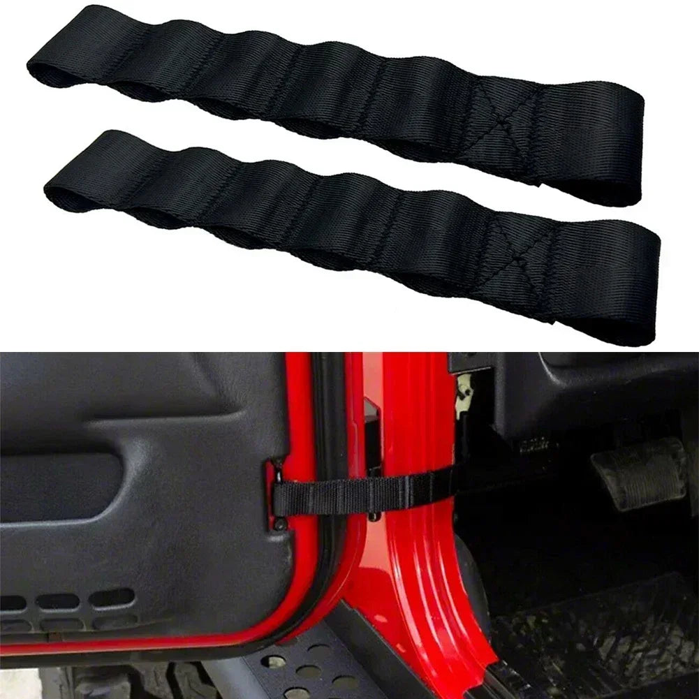 Door Limiting Check Straps for 1995-2021 Jeep Wrangler, 2 Pcs