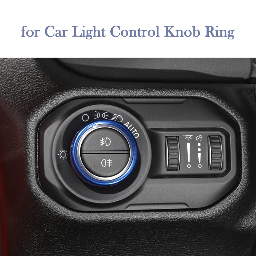 Climate Control Knob Cover Set for 2018-2023 Jeep Wrangler JL / Gladiator JT