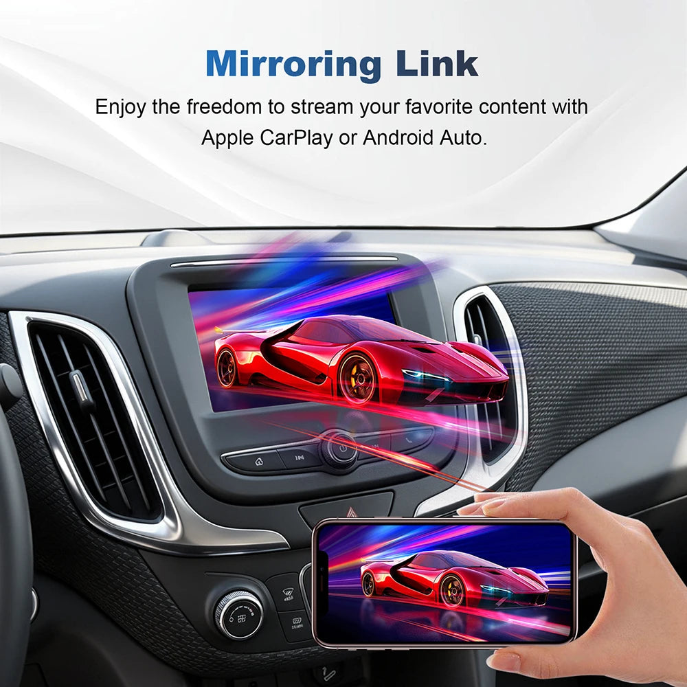Wireless CarPlay Adapter for 2014-2018 Chevy Silverado, 8 in. Screen