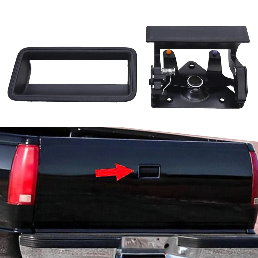 Tailgate Handle with Trim Bezel for 1988-2002 Chevy / GMC C/K Truck