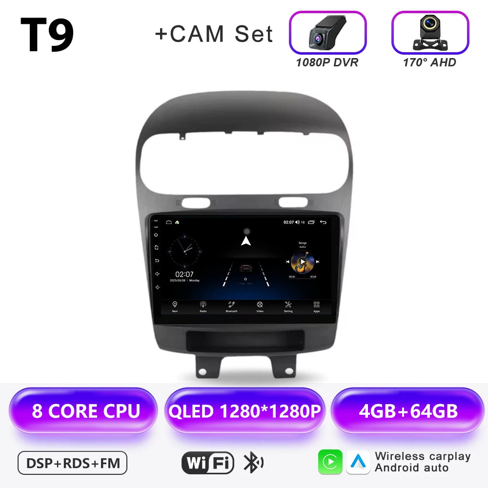 9-Inch Android CarPlay Head Unit for 2011-2020 Dodge Journey