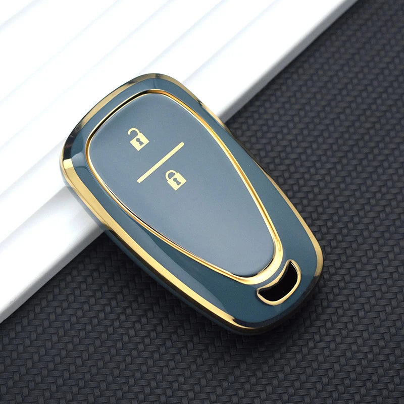 TPU Key Fob Cover for Chevy Malibu, Camaro, Cruze, Equinox, Bolt, Trax