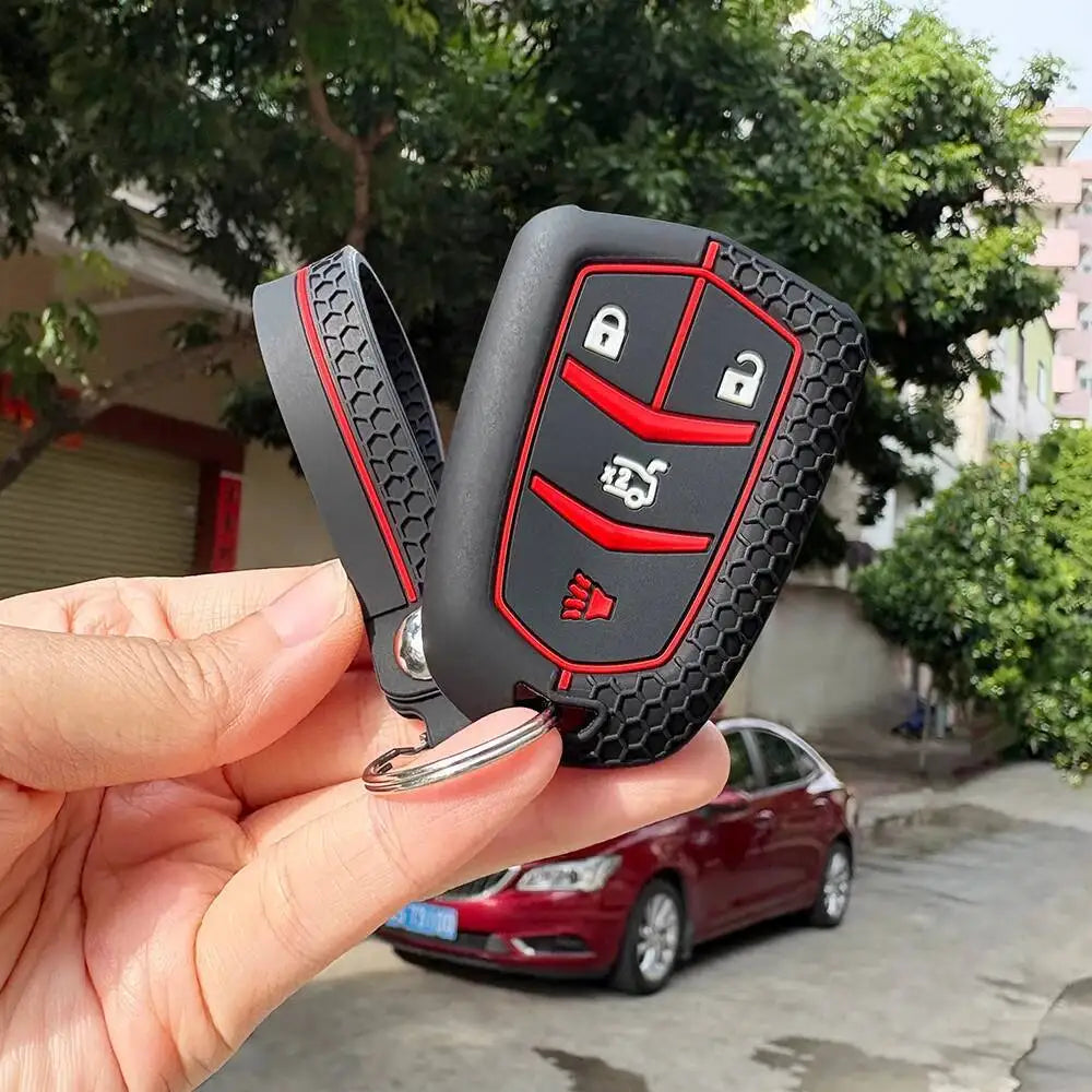 Silicone Key Fob Cover for Cadillac Escalade, SRX, ATS, CTS, XT5, XTS