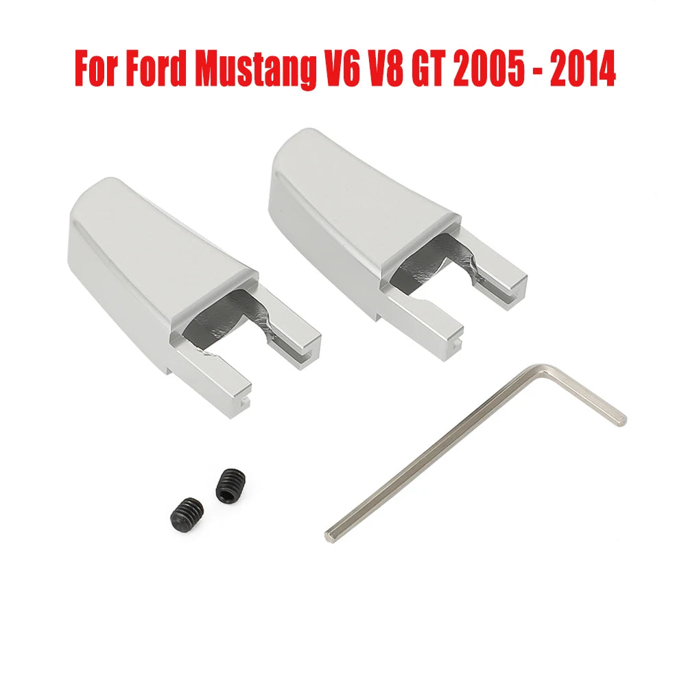Billet Seat Release Lever Knob for 2005-2010 Ford Mustang, Black or Silver
