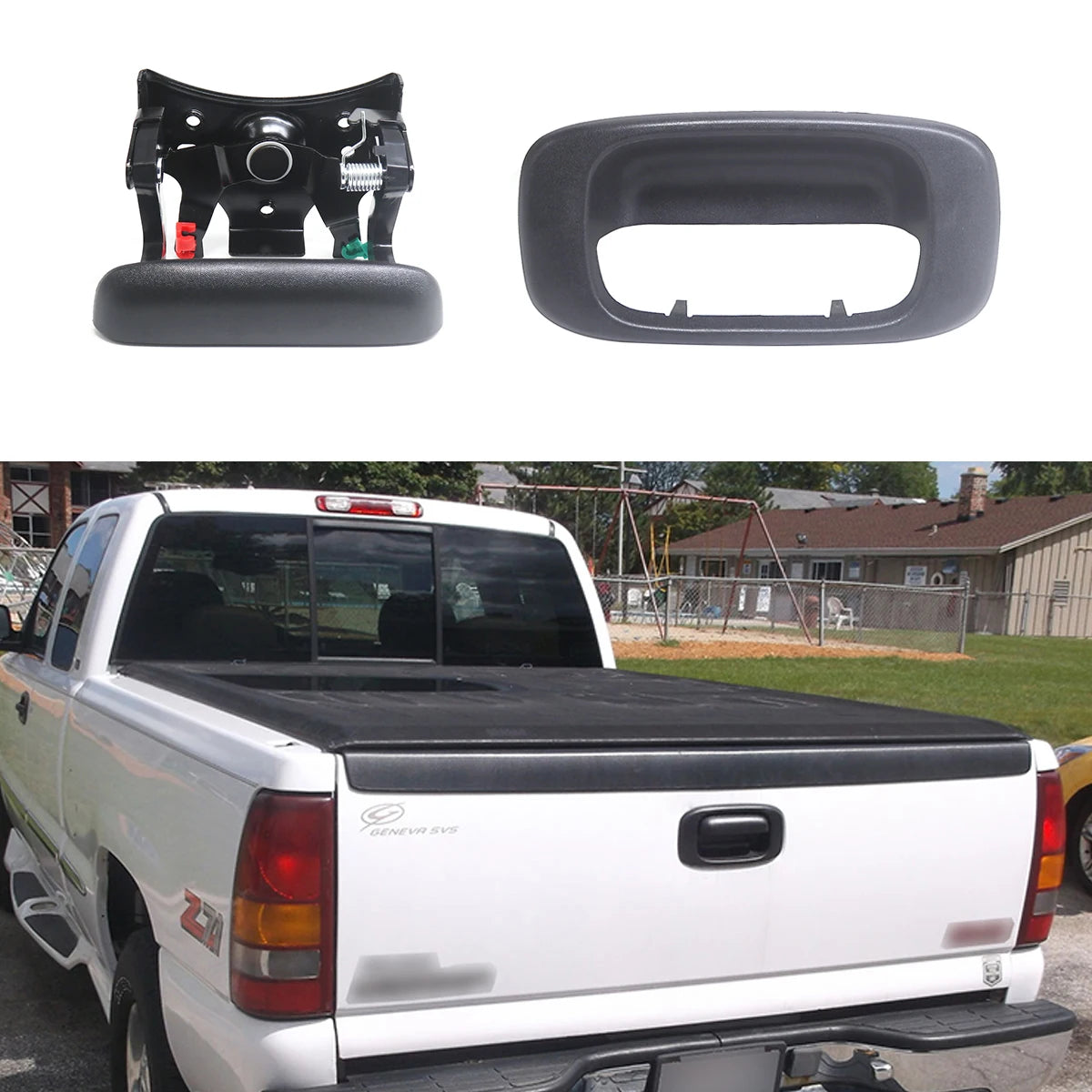 Tailgate Handle Bezel Trim for 1999-2007 Chevy Silverado / GMC Sierra