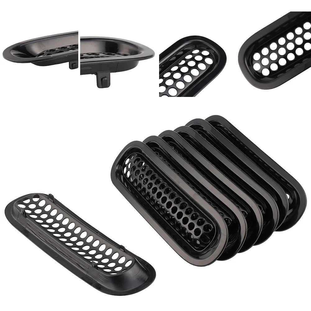Mesh Grille Insert Kit for 2007-2017 Jeep Wrangler JK, Matte or Gloss