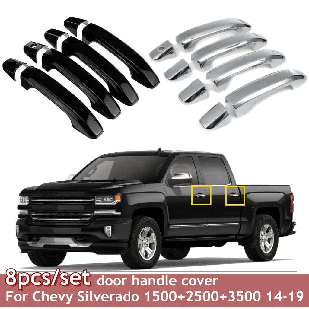 Door Handle Covers, 8-Piece, 2014-2018 Silverado 1500, 2015-2019 HD