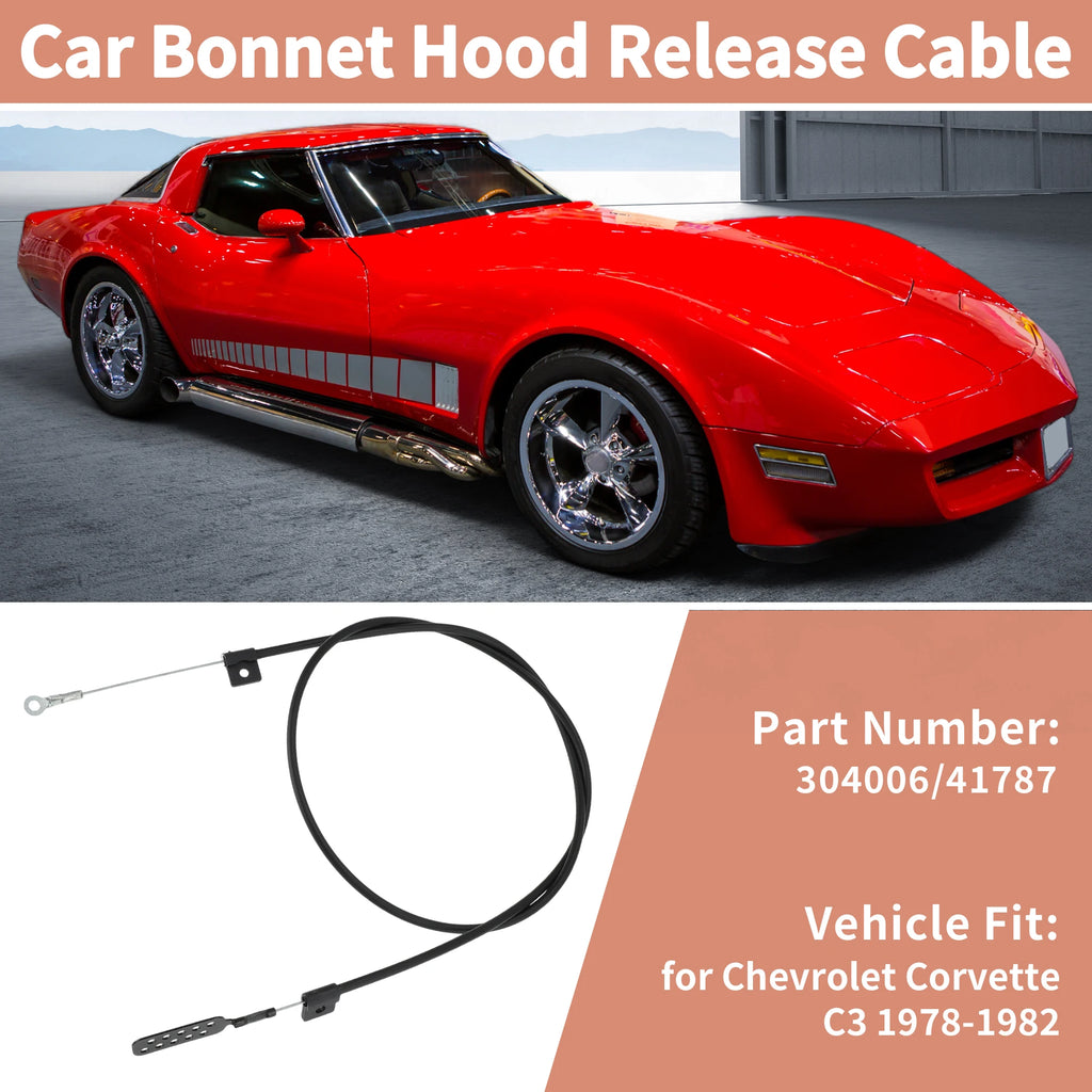Hood Release Cable for 1978-1982 Chevy Corvette C3