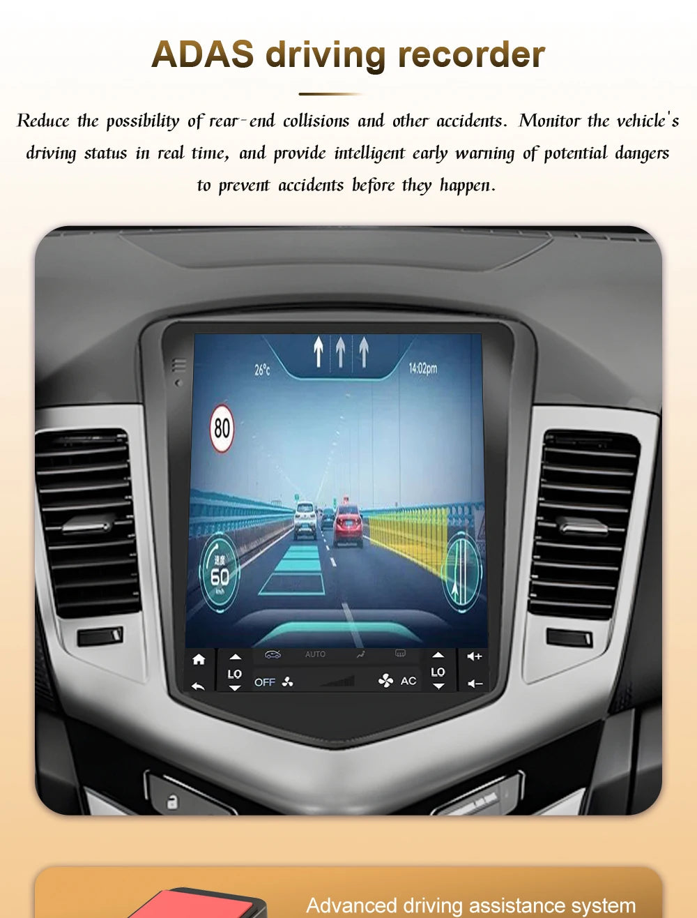 9.7 in. Android CarPlay Head Unit for 2013-2019 Ford Escape