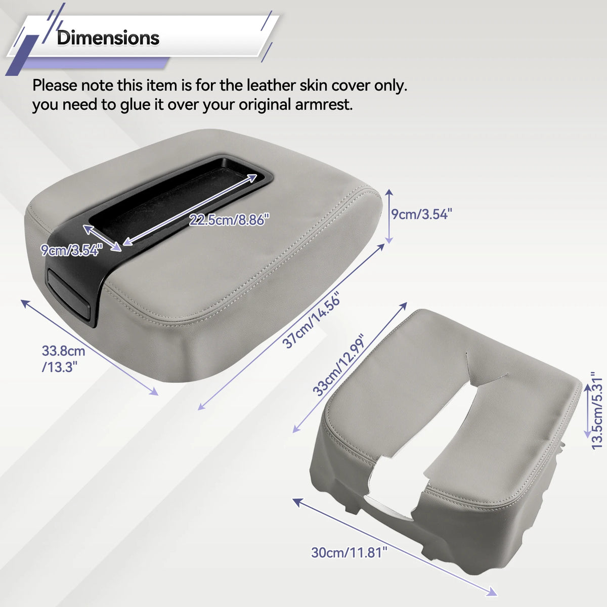 Console Armrest Cover for 2007-2014 Chevy Silverado / Tahoe / GMC Sierra / Yukon