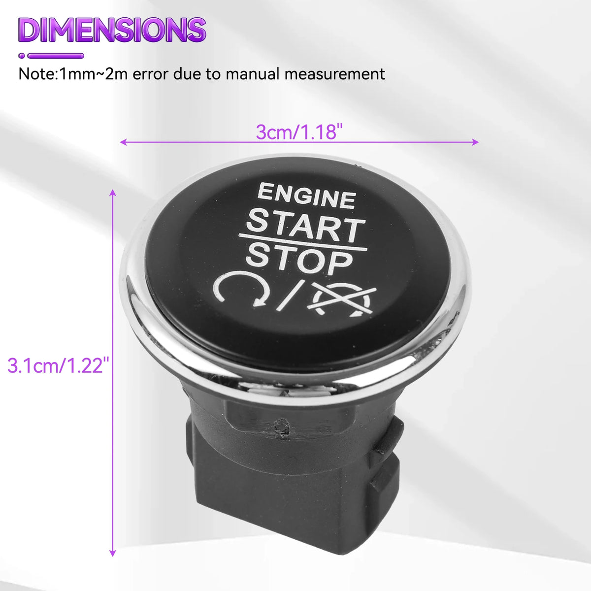 Start Stop Button for Dodge Challenger, Durango, Grand Caravan, Grand Cherokee