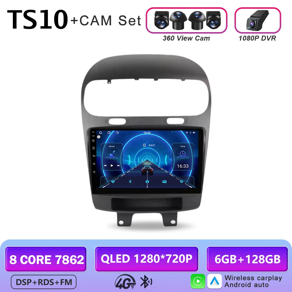 9-Inch Android CarPlay Head Unit for 2011-2020 Dodge Journey
