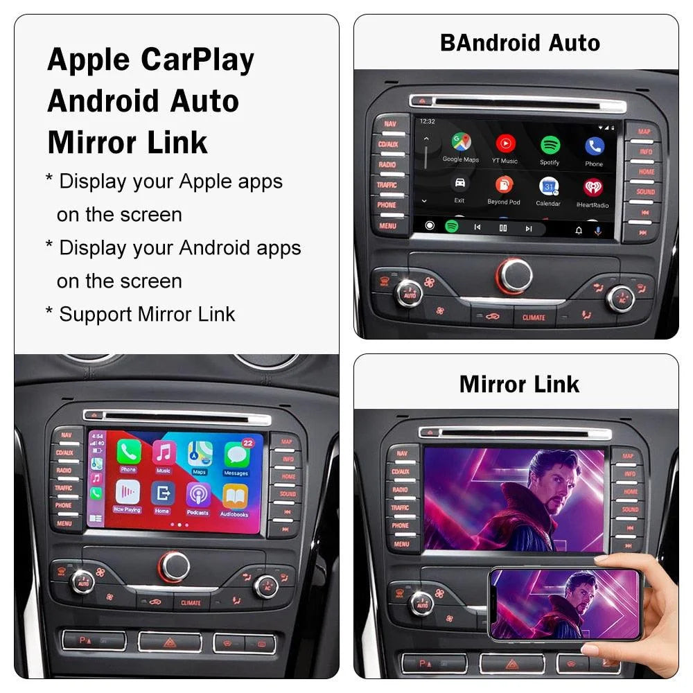 Wireless CarPlay and Android Auto Adapter for Ford SYNC 2