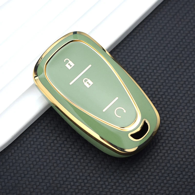 TPU Key Fob Cover for Chevy Malibu, Camaro, Cruze, Equinox, Bolt, Trax